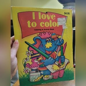Vintage I Love To Color Coloring Book